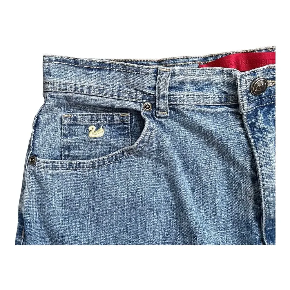Gloria Vanderbilt Jeans Womens 14 Short High Rise Straight Leg Light Wash